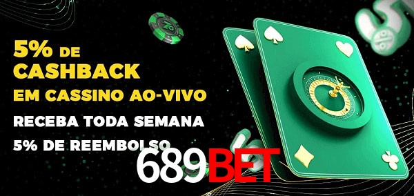 Promoções do cassino ao Vivo 689bet